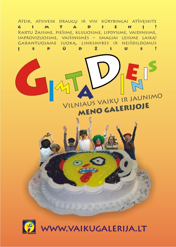Gimtadienis galerijoje vaikugalerija